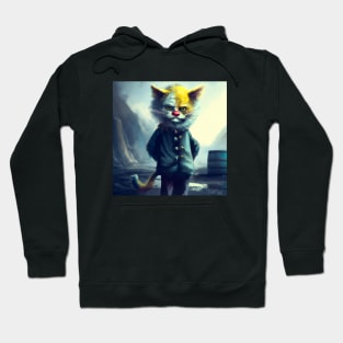 Apocalyptic Clown Cat is Haunting Hoodie